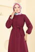 Dress 4110PM271-MS Burgundy - Thumbnail