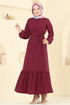 Dress 4110PM271-MS Burgundy - Thumbnail