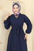 Dress 4116PM271-MS Navy Blue - Thumbnail