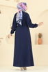 Dress 4116PM271-MS Navy Blue - Thumbnail