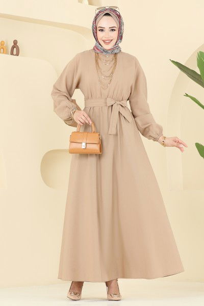 P.R.M. - الفستان بيج 4116PM271-MS