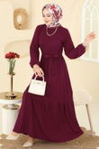 P.R.M. - Dress 4120PM271-MS Burgundy