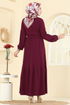 Dress 4120PM271-MS Burgundy - Thumbnail