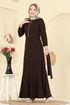 Dress 4121PM271-MS Brown - Thumbnail