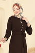 Dress 4121PM271-MS Brown - Thumbnail