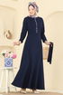 Dress 4121PM271-MS Navy Blue - Thumbnail