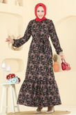 P.R.M. - Dress 4128PM271-MS Pattern 2 Black