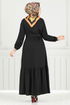 Dress 423DVL897-M Black - Thumbnail