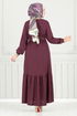 Dress 423DVL897-M Damson - Thumbnail