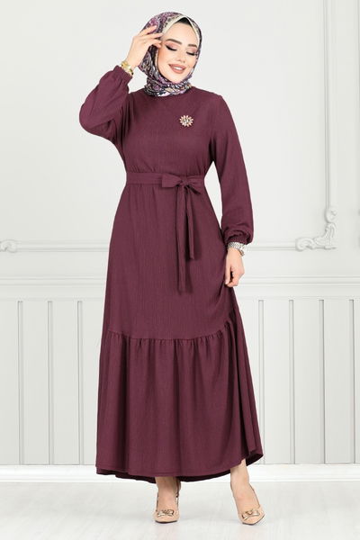MRV D.V.L. - Dress 423DVL897-M Damson