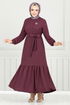 Dress 423DVL897-M Damson - Thumbnail