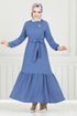 Dress 423DVL897-M Indigo - Thumbnail