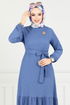 Dress 423DVL897-M Indigo - Thumbnail