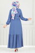 Dress 423DVL897-M Indigo - Thumbnail