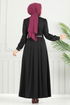 الفستان أسود 431DVL817-MS - Thumbnail