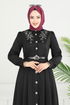 الفستان أسود 431DVL817-MS - Thumbnail
