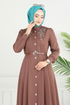 Dress 431DVL817-MS Brown - Thumbnail