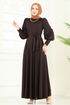 Dress 4539ALG474-MS Bitter Brown - Thumbnail