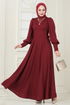 Dress 4608ALG474-MS Burgundy - Thumbnail