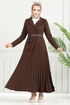 Dress 4747ZNK903-M Brown - Thumbnail