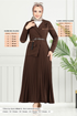 Dress 4747ZNK903-M Brown - Thumbnail