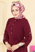 Dress 5002BM387-MS Burgundy - Thumbnail