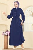 B.M.R. - Dress 5002BM387-MS Navy Blue