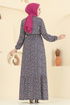 Dress 5002ERK1158-MS Navy Blue - Thumbnail