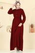 Dress 5003ERK1158-MS Burgundy - Thumbnail