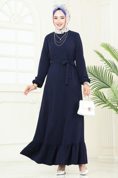 M.O.R. - Dress 5003MDA386-MS Navy Blue