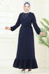 Dress 5003MDA386-MS Navy Blue - Thumbnail