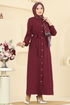 Dress 5005MDA386-MS Burgundy - Thumbnail