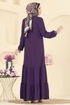 Dress 5006MDA386-MS Damson - Thumbnail
