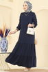 Dress 5006MDA386-MS Navy Blue - Thumbnail