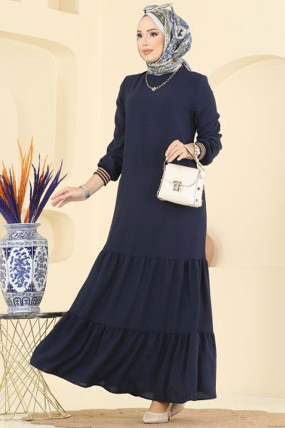 M.O.R. - Dress 5006MDA386-MS Navy Blue