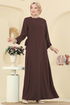 الفستان بني 5007MDA386-MS - Thumbnail