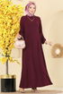 Dress 5007MDA386-MS Burgundy - Thumbnail