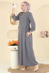 الفستان رمادي 5007MDA386-MS - Thumbnail