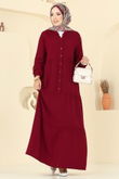 E.R.K. - Dress 5010ERK1158-MS Burgundy
