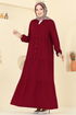 Dress 5010ERK1158-MS Burgundy - Thumbnail