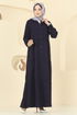 Dress 5010ERK1158-MS Navy Blue - Thumbnail