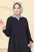 Dress 5010ERK1158-MS Navy Blue - Thumbnail