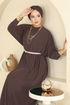 الفستان بني 5011ERK1158-MS - Thumbnail