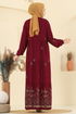 Dress 5012ERK1158-MS Burgundy - Thumbnail