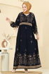 Dress 5013ERK1158-MS Navy Blue - Thumbnail