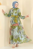 A.L. - Dress 5297AL357-MS Oil Green