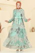 Dress 5297AL357-MS Water Green - Thumbnail