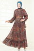 Dress 5307AL357-MS Brown - Thumbnail