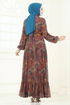 Dress 5307AL357-MS Brown - Thumbnail