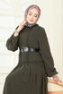Dress 5307AL357-MS Khaki - Thumbnail